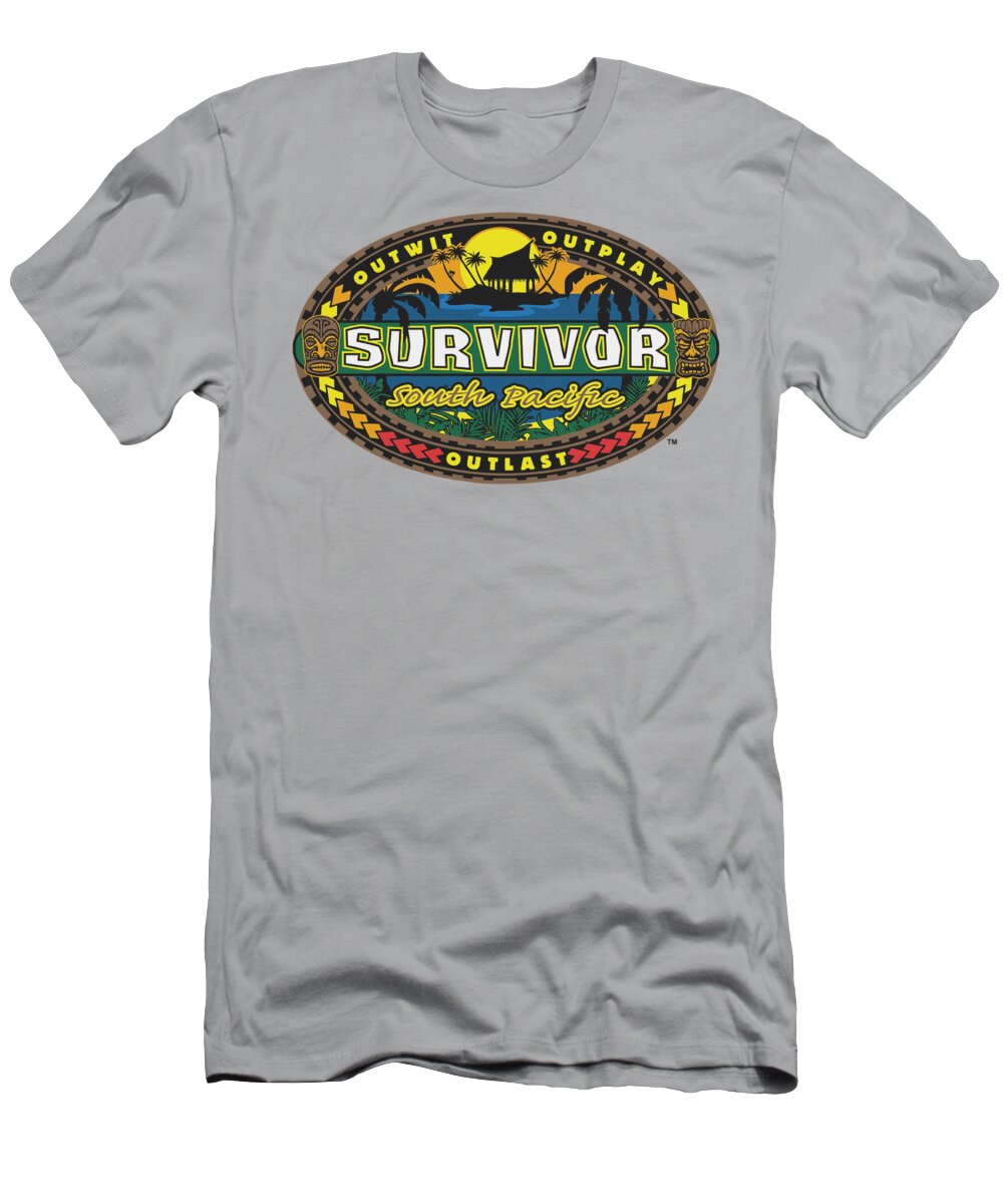Survivor TV Show SOUTH PACIFIC Logo Licensed Long Sleeve T-Shirt S-3XL 